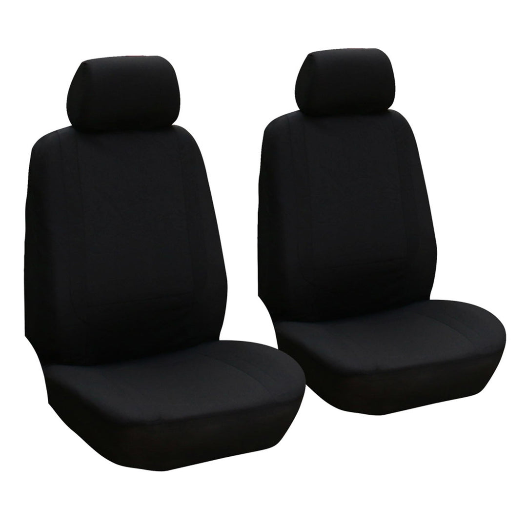 9Pcs Full Set Car Seat Covers For Auto Truck SUV Universal Front Rear Car Seats Headrest Protectors Split Bench Compatible