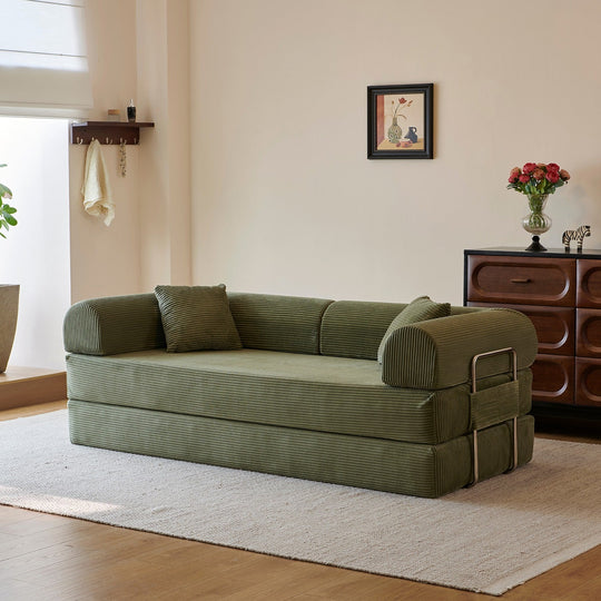 78.8" Convertible Floor Sofa Bed with High Density Foam