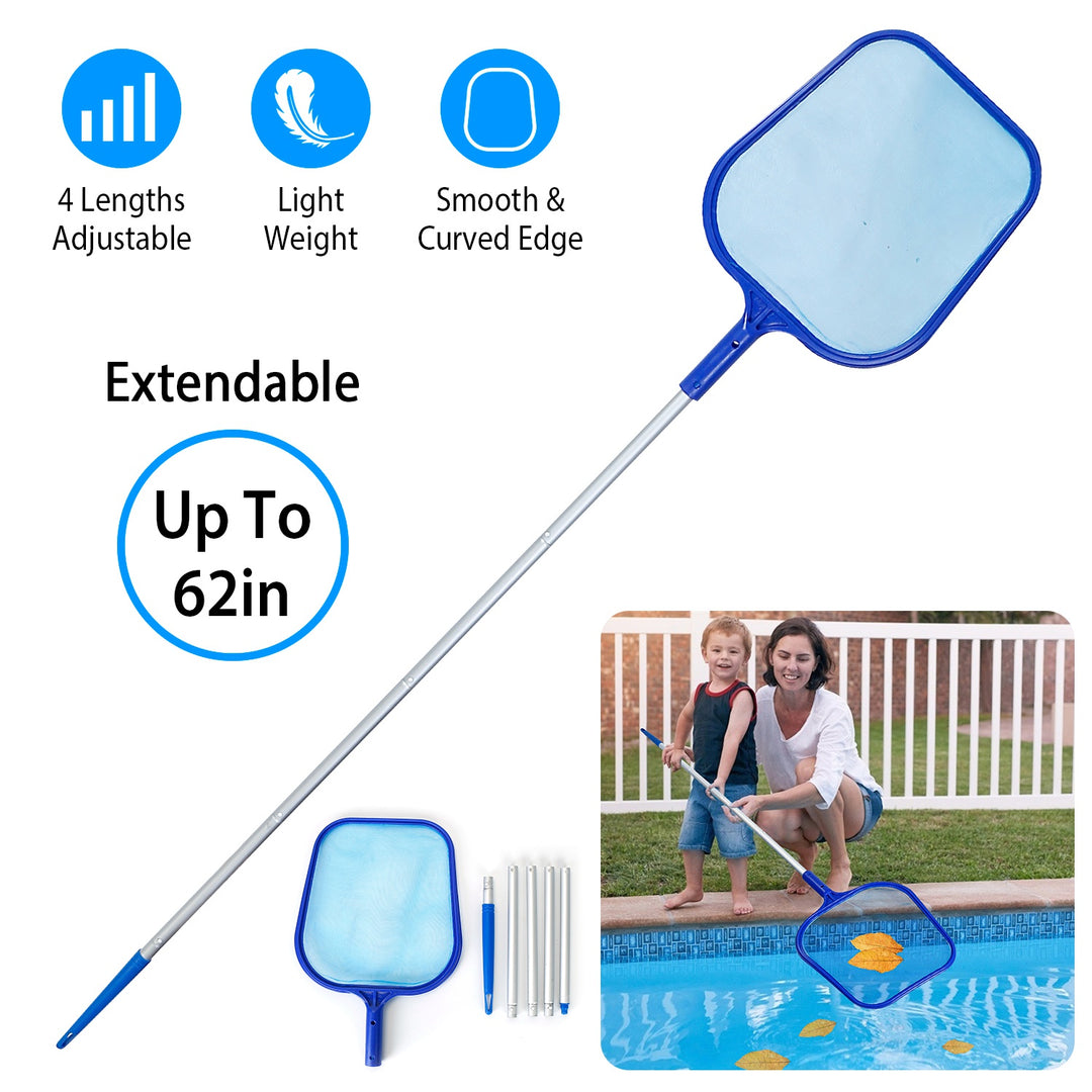 Swigging Pool Swinging Pool Skimmer Cleaner Mesh Net Leaf Cleaning Scoop Pool Leaf R ...