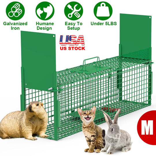 40in Live Animal Trap Cage - Humane Catch & Release