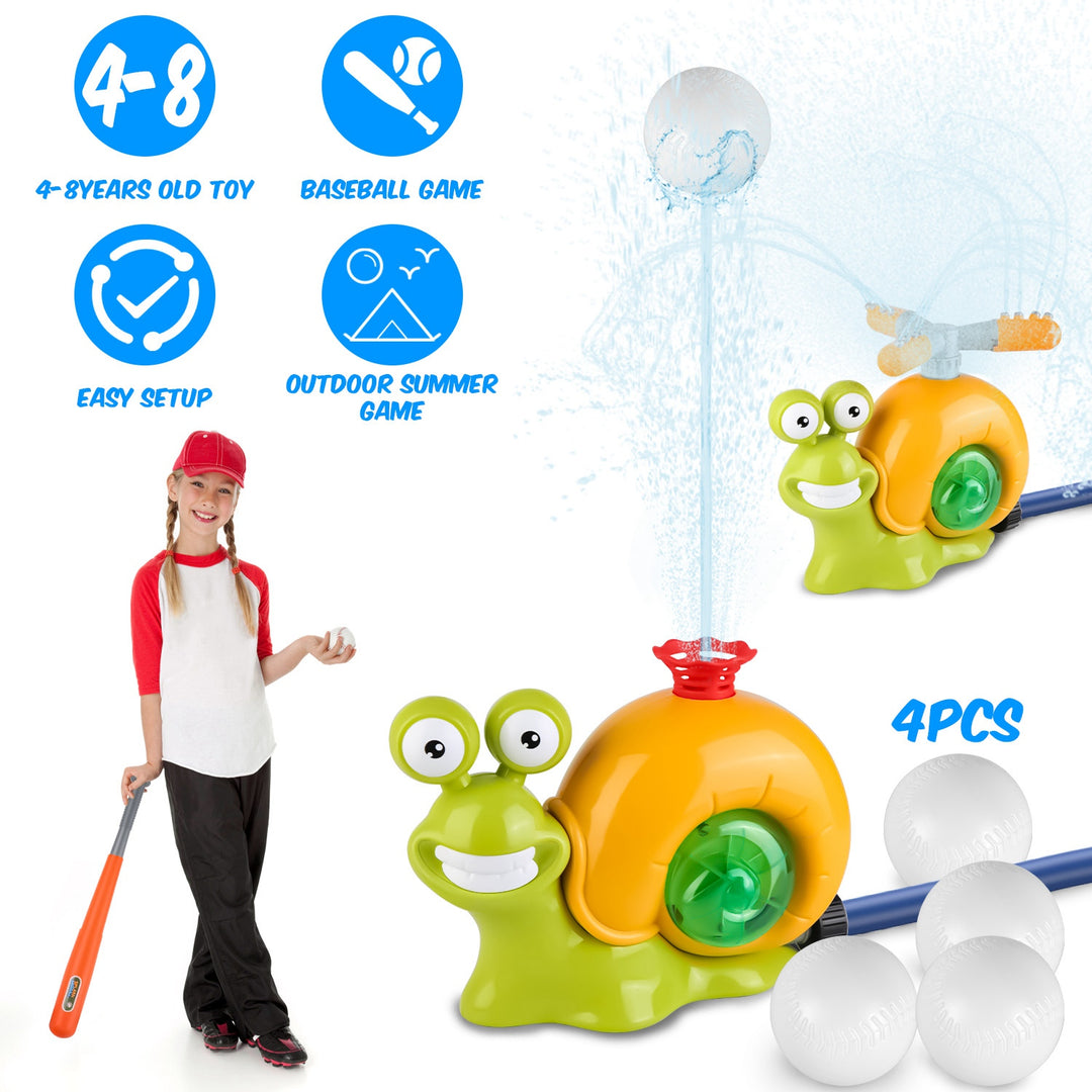 GBruno Snail Water Sprinkler Baseball Toy