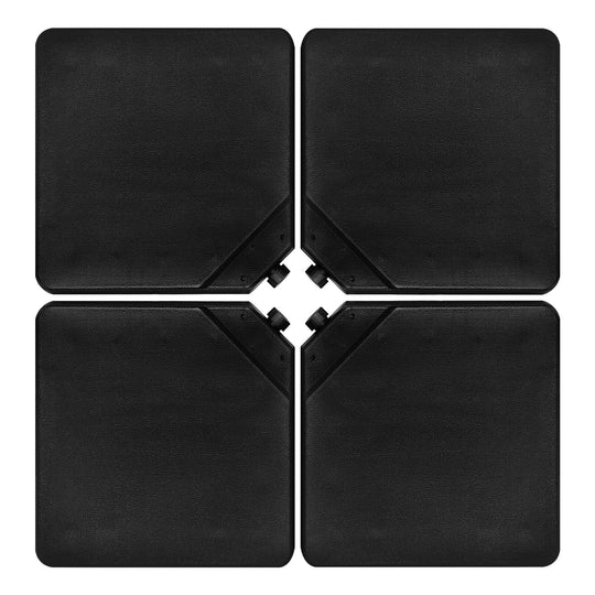 4 Pieces 13L Cantilever Offset Patio Umbrella Base with Easy-Fill Spouts