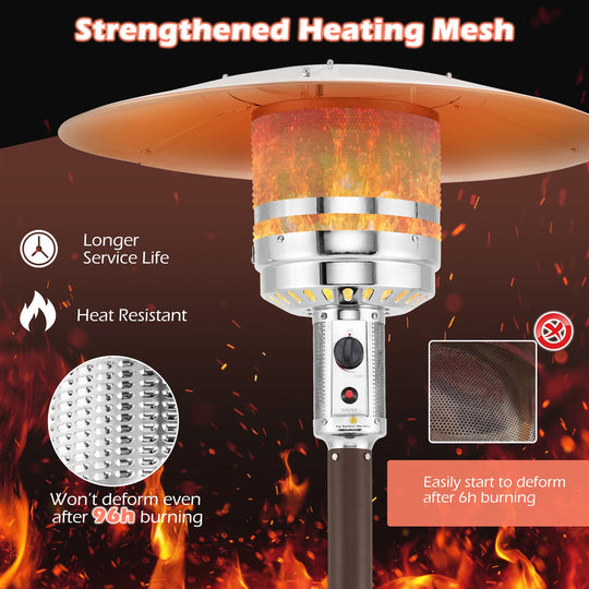 50000 BTU Propane Patio Heater with Round Table Design