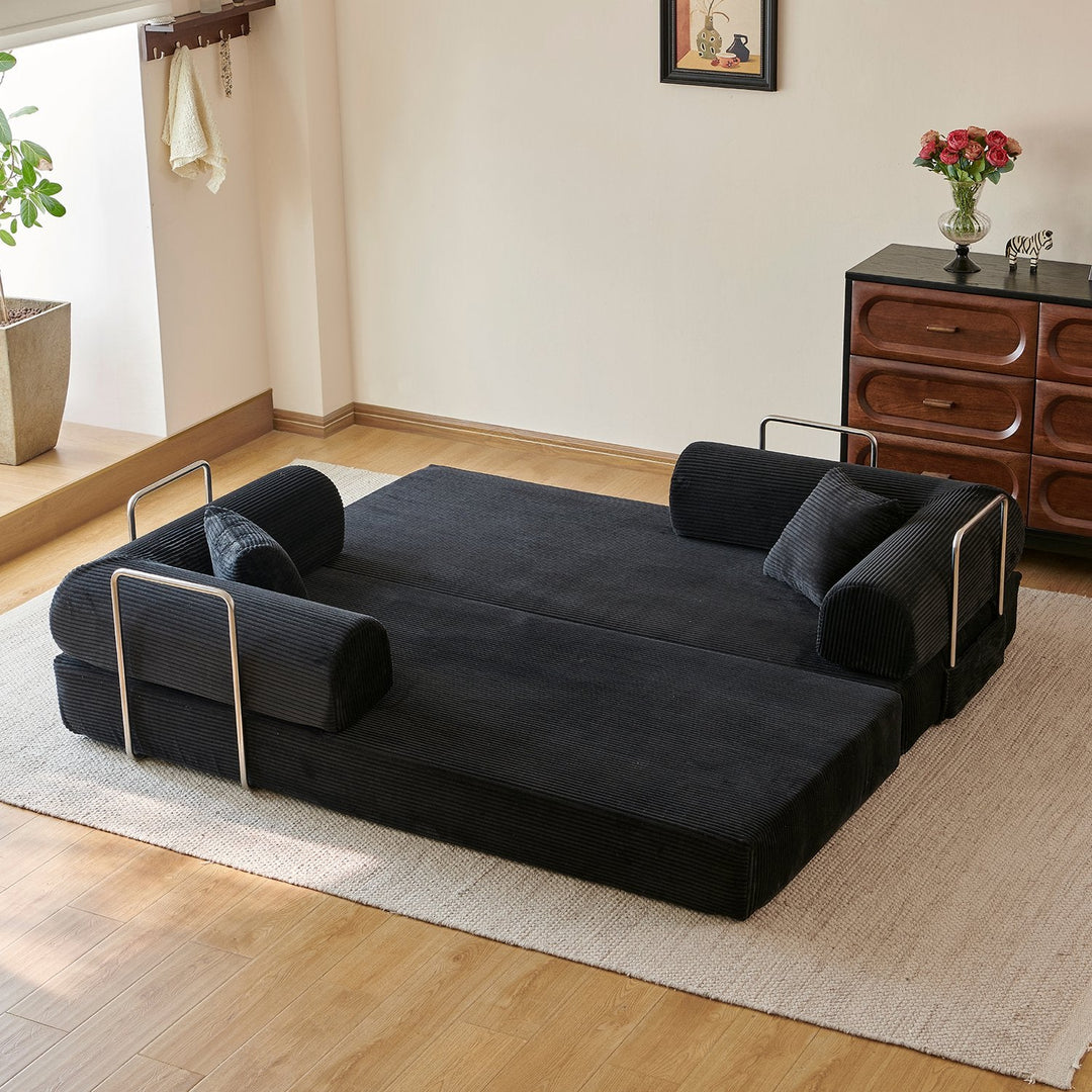 78.8" Convertible Floor Sofa Bed with High Density Foam