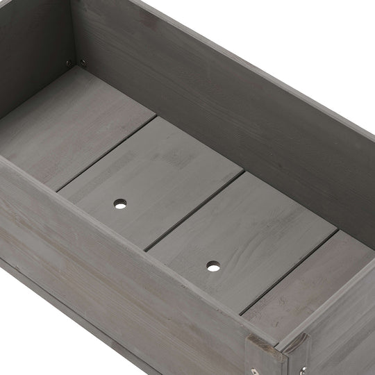 31x16x30in Elevated Raised Garden Bed with Legs, Wooden Planter Box for Outdoor Vegetable Herb Flower Fruit Growing