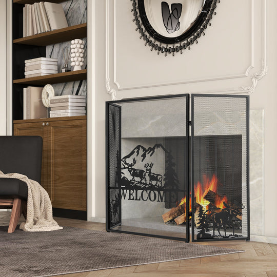 52 x 31 Inch Fireplace Screen