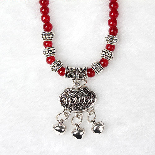 Red Agate Good Luck Beaded Bracelet