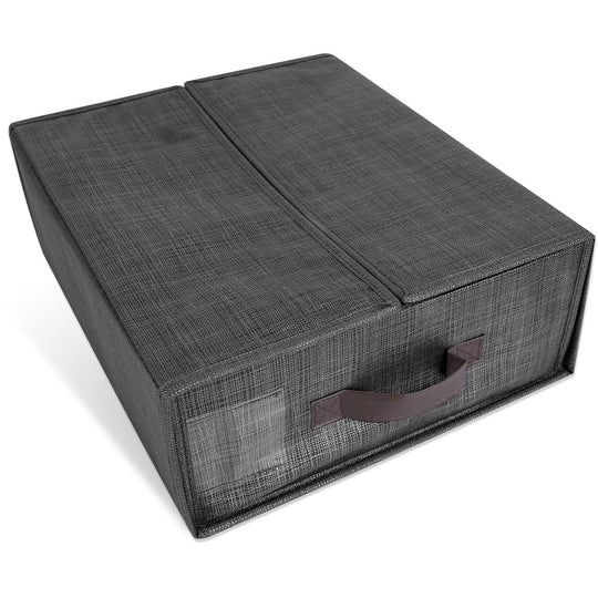 4Pcs Bed Sheet Set Organizers Foldable Bedsheets Storage Bins For Clothing Duvet Cover Pillowcase King Queen Bedsheet Closet Bedding Container With La