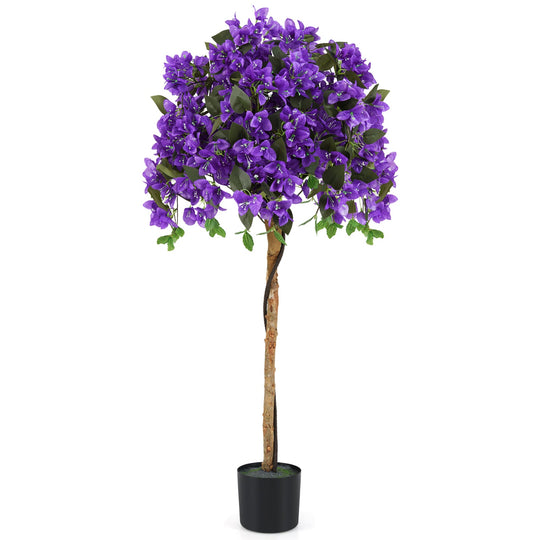 4.5 Feet Artificial Azalea Tree with Cement Pot