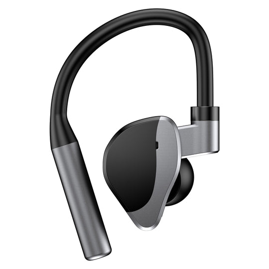 Unilateral Wireless Earpiece Rechargeable Wireless in-Ear Headset with Hook for Car Driving Phone Call Office