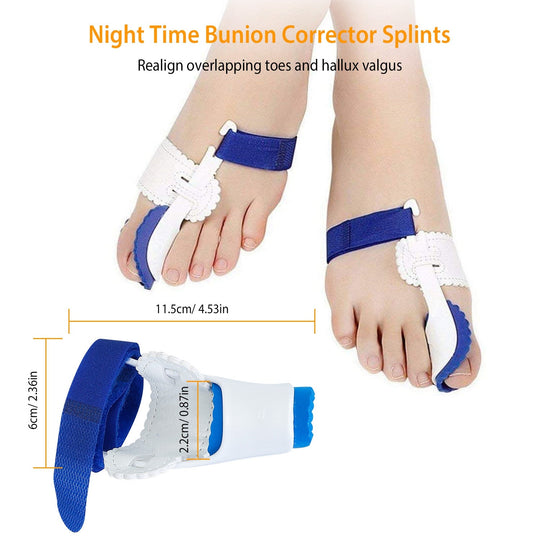 Bunion Corrector Night Time Bunion Splints Bunion Relief Protector Sleeves Kit For Bending Toe Overlapping Toe Hallux Valgus
