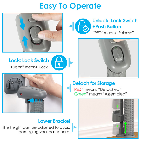 GBruno Retractable Baby Security Gate