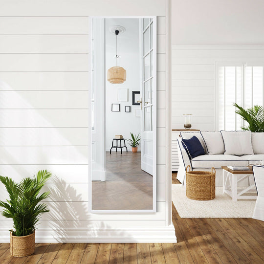 Full Length Metal Door Mirror with Adjustable Hook