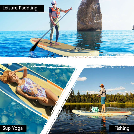 Inflatable Stand Up Paddle Board Surfboard with Bag Aluminum Paddle and Hand Pump