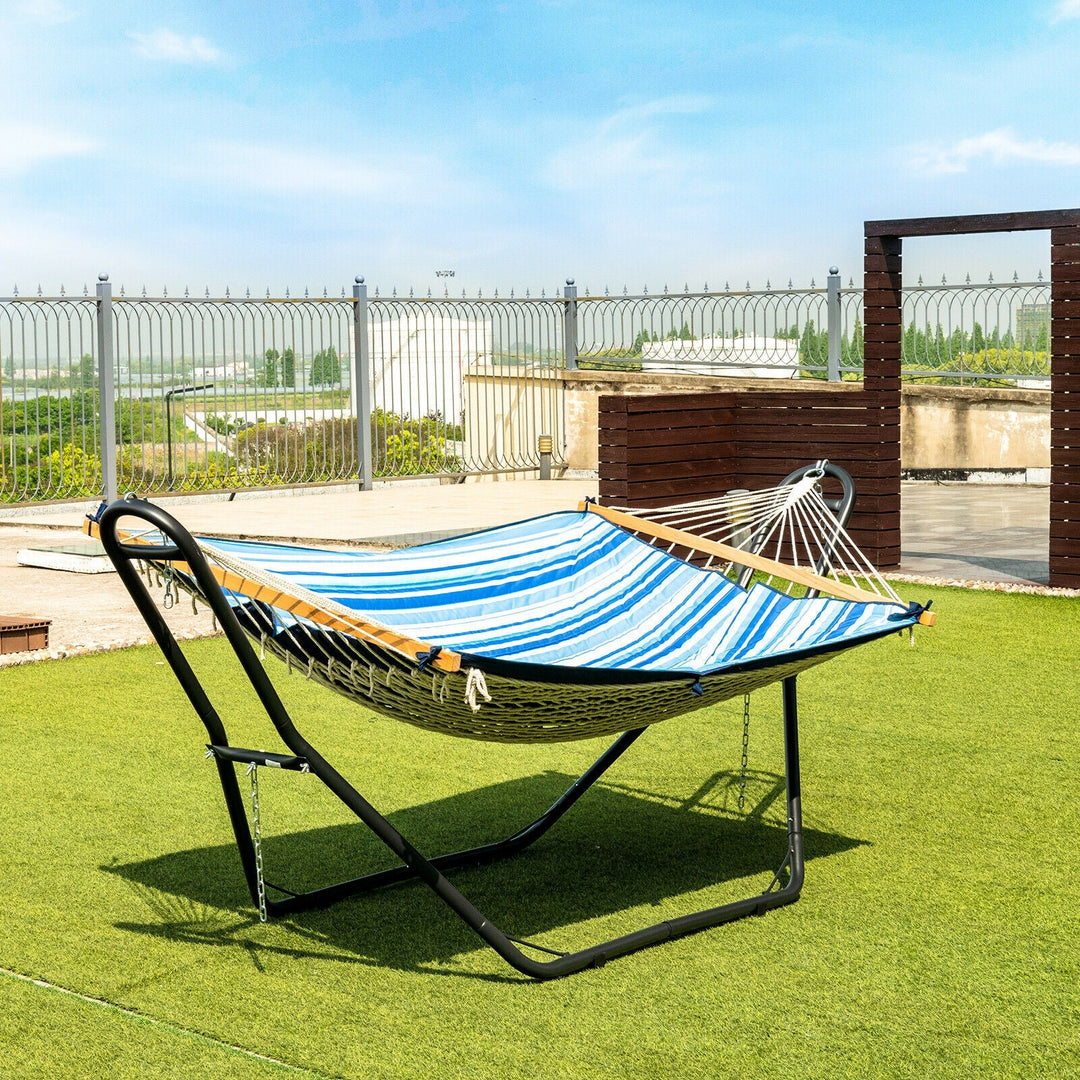 Hammock Stand Heavy Duty Steel Frame with Adjustable Chains