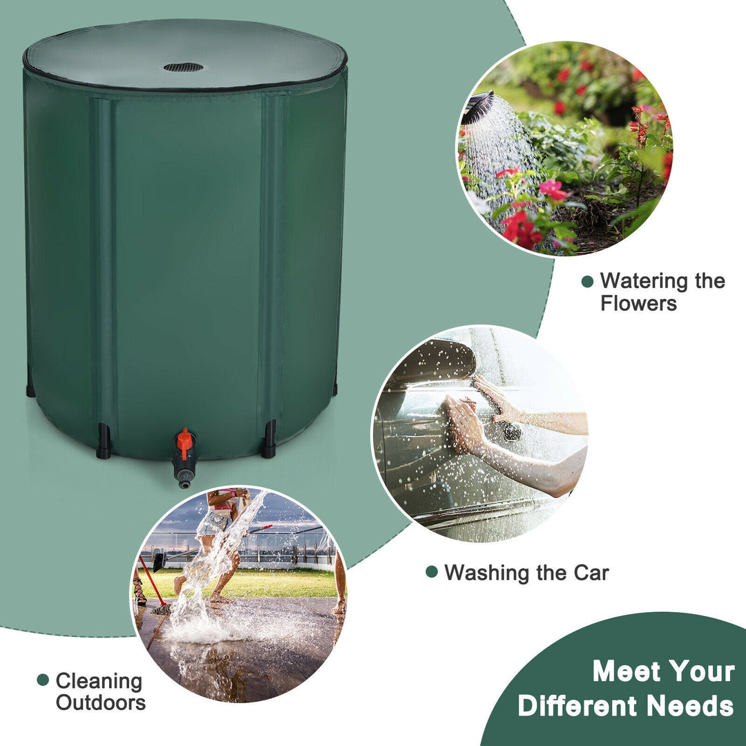 60 Gallon Collapsible Rain Barrel Water Collector