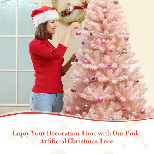 6/7 Feet Artificial Christmas Tree Hinged Full Fir Tree