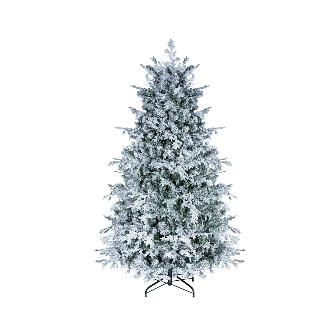 5/6/7/8 Feet Pre-Lit Artificial Christmas Tree with Warm White LED Lights