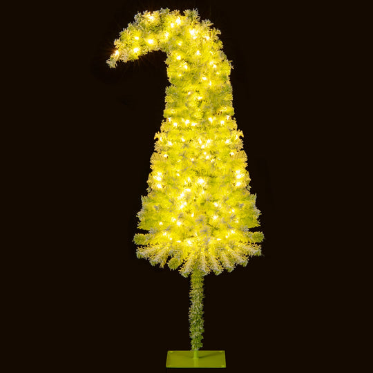 5/6/7 FT Whimsical Christmas Tree with Bendable Top and 216/290/366 Branch