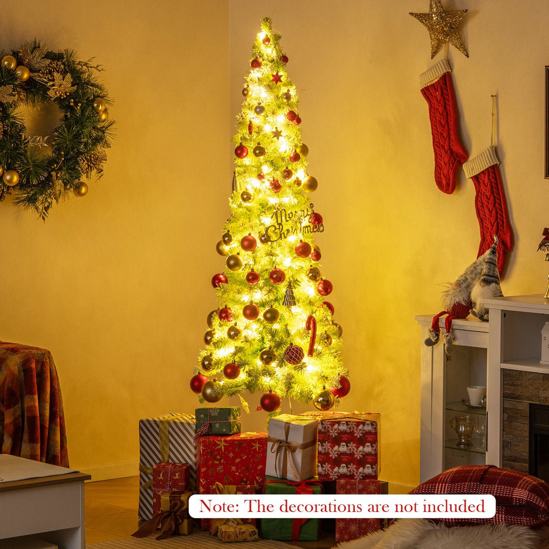 5/6/7 FT Whimsical Christmas Tree with Bendable Top and 216/290/366 Branch