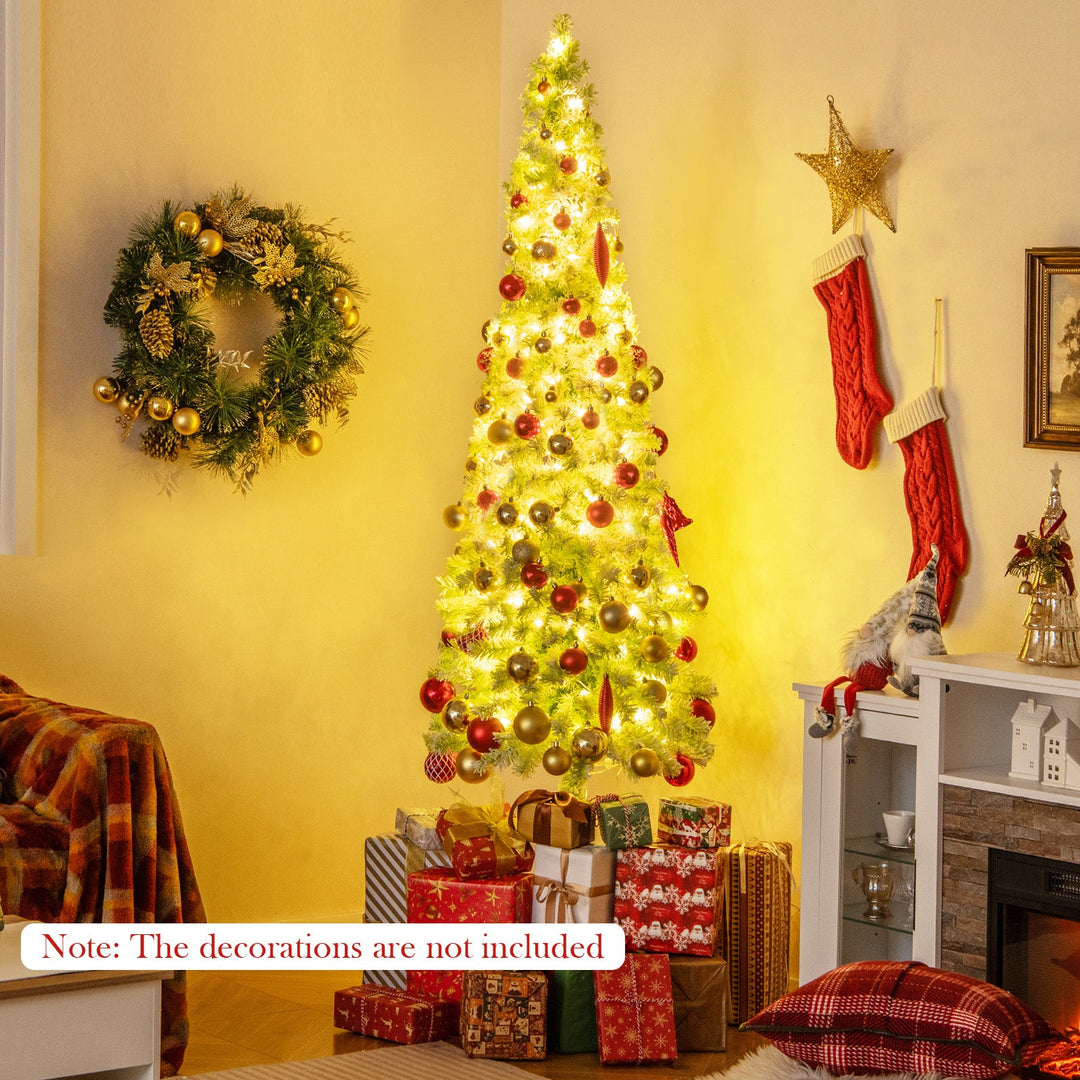5/6/7 FT Whimsical Christmas Tree with Bendable Top and 216/290/366 Branch