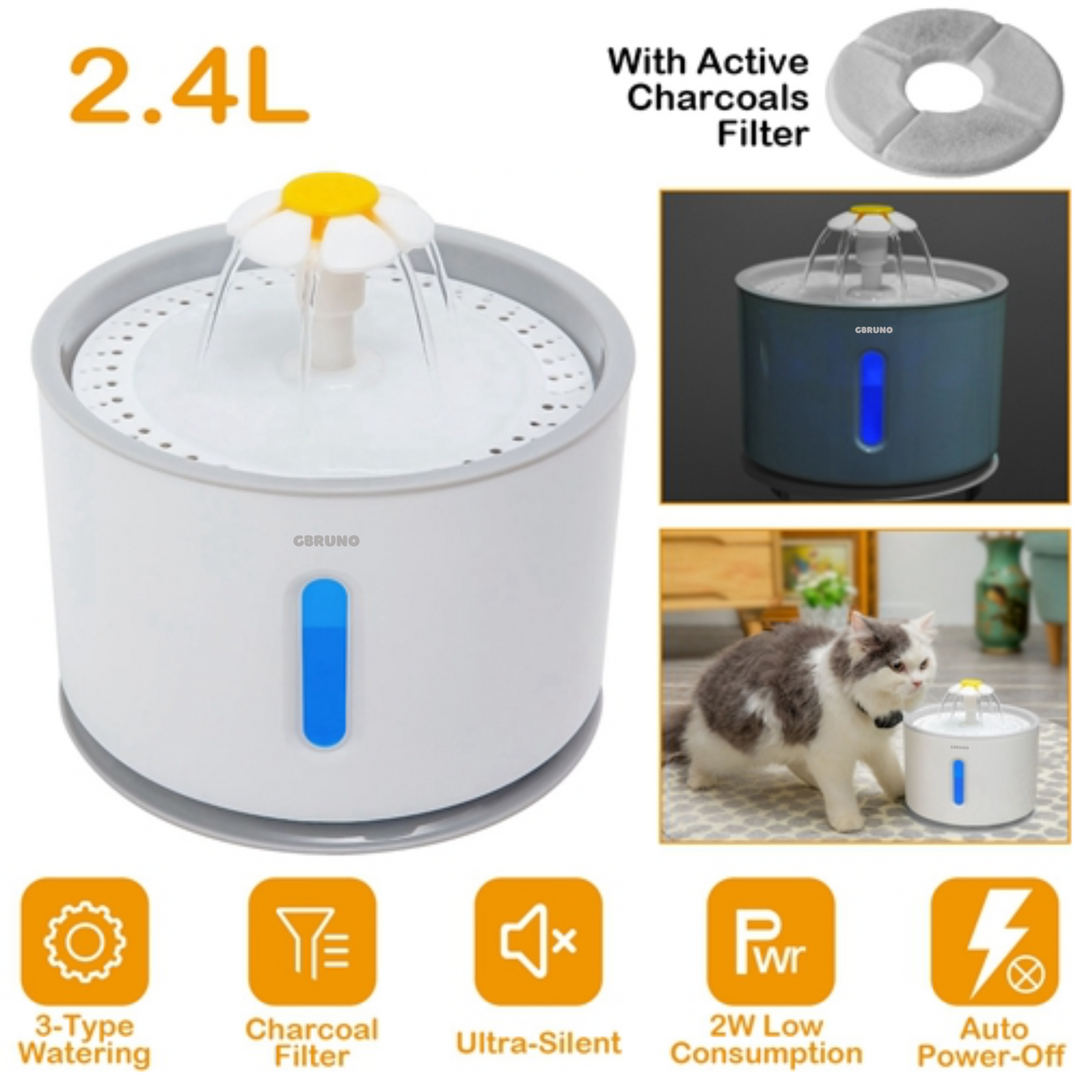 GBruno 2.4L Automatic Dog Cat Water Fountain