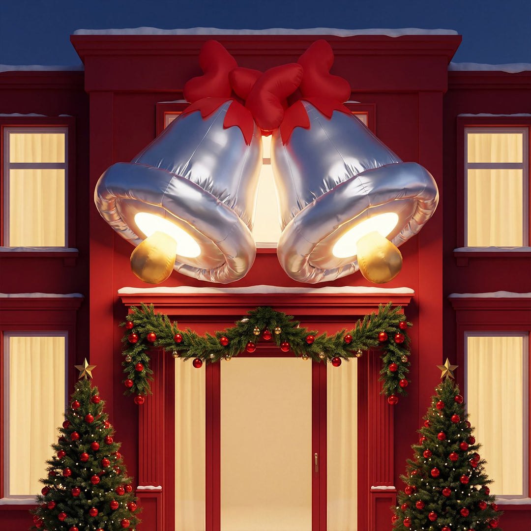 5.9 FT Christmas Inflatable Outdoor Decoration Climbing Santa
