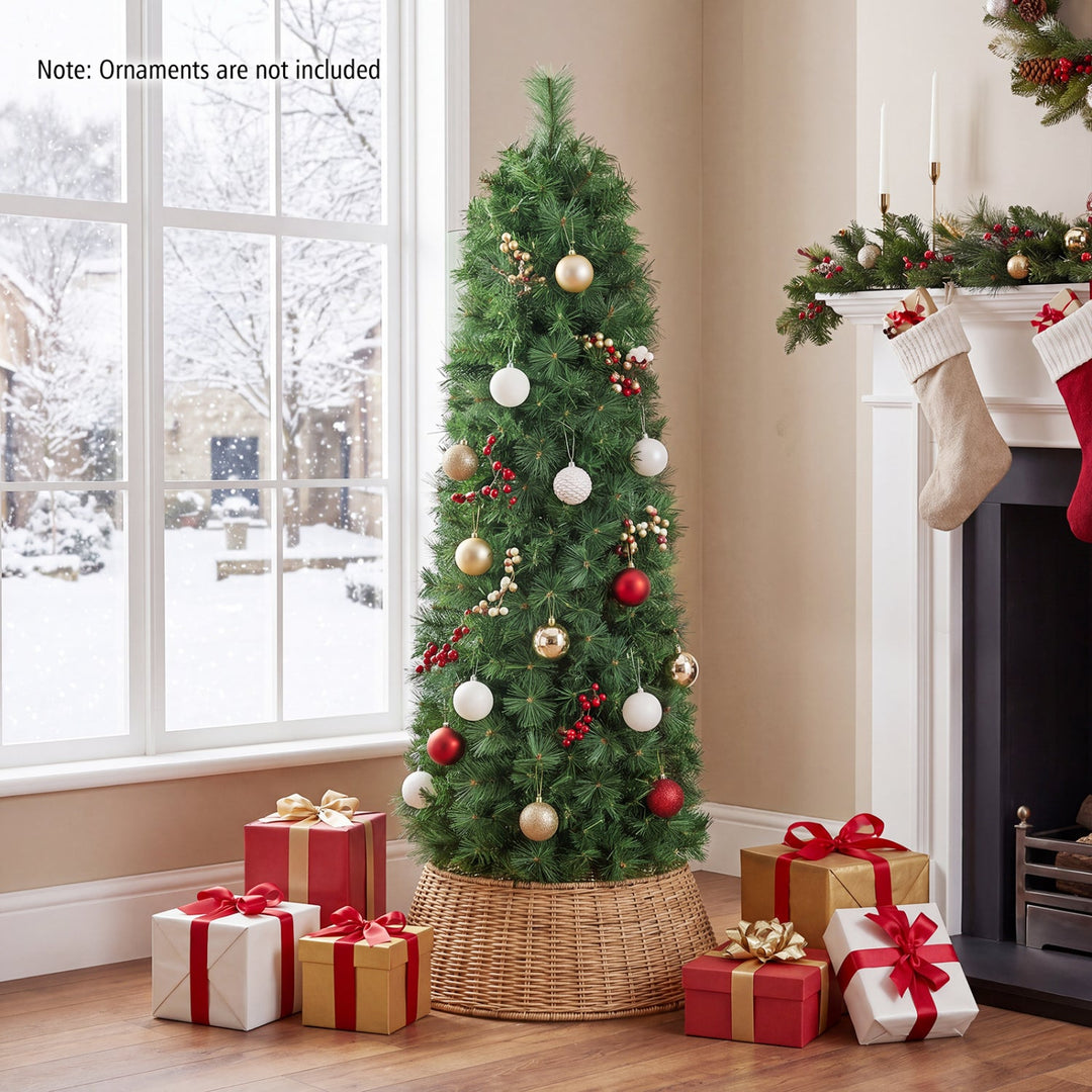 8 FT Artificial Pine Christmas Tree with 575 Branch Tips