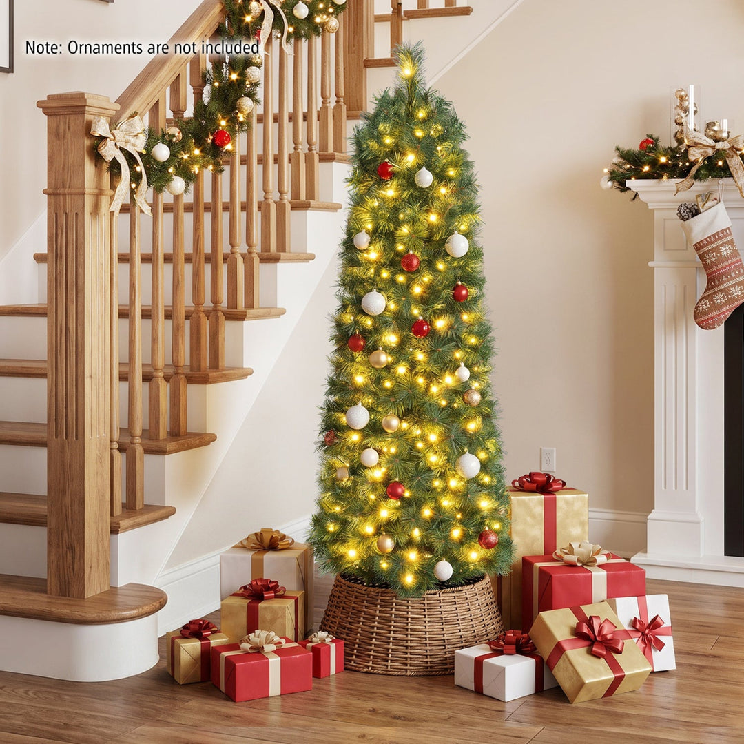 8 FT Artificial Pine Christmas Tree with 575 Branch Tips