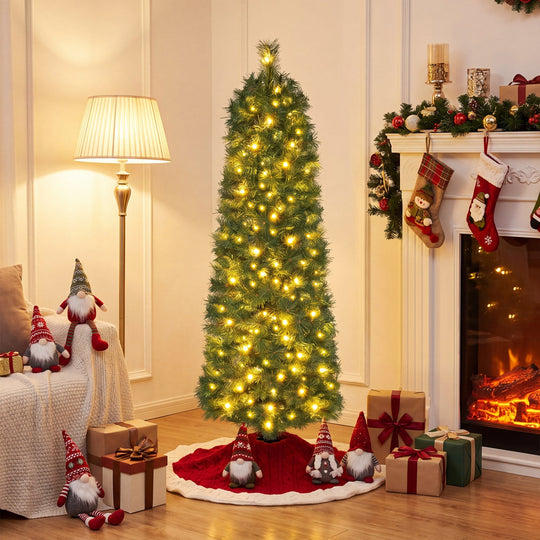 8 FT Artificial Pine Christmas Tree with 575 Branch Tips