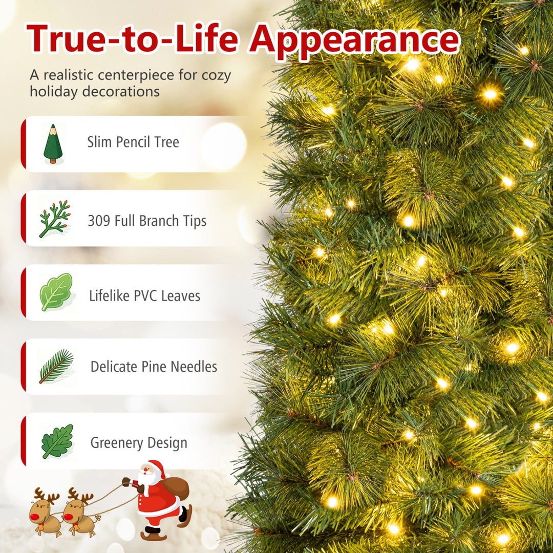 8 FT Artificial Pine Christmas Tree with 575 Branch Tips