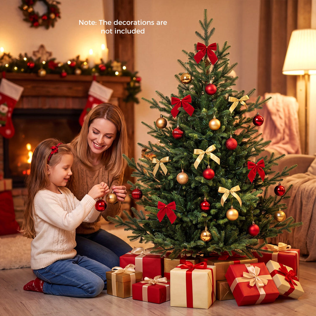 6 FT Pre-Lit Artificial Christmas Tree with 240 LED Lights