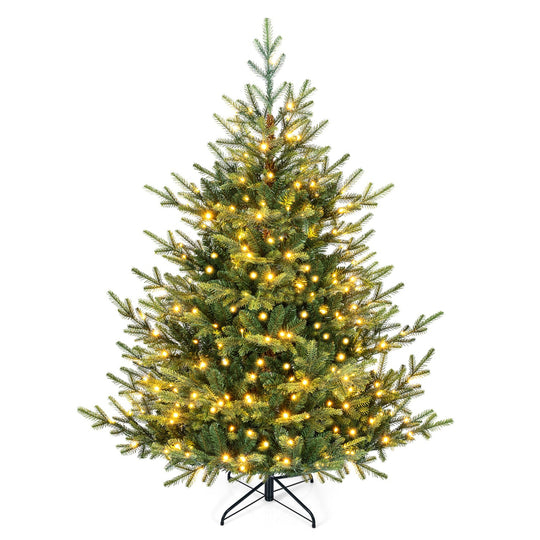 6 FT Pre-Lit Artificial Christmas Tree with 240 LED Lights