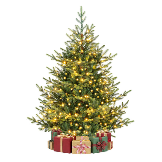 6 FT Pre-Lit Artificial Christmas Tree with 240 LED Lights