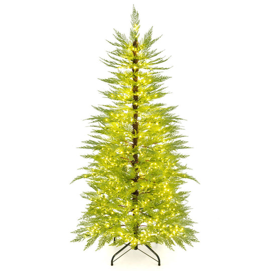 5 FT Pre-Lit Artificial Christmas Tree with 670 Warm White Lights