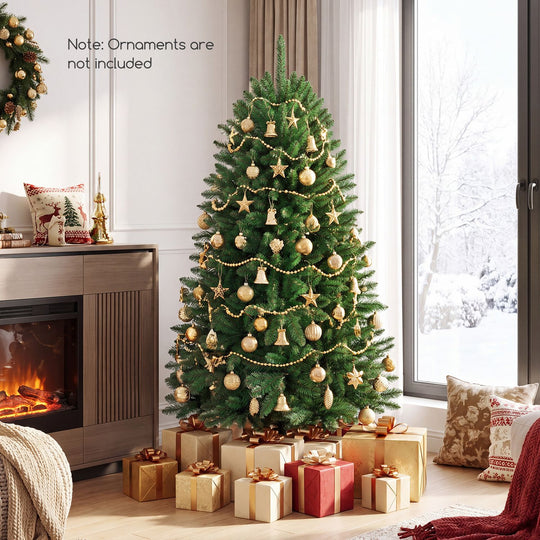 5 Feet Artificial Fir Christmas Tree with 600 Branch Tips