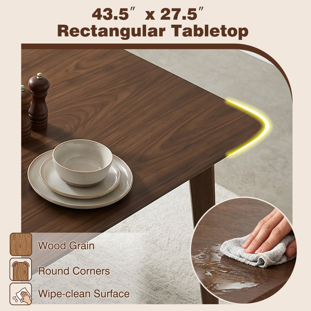 5-Piece Solid Wood Dining Table Set for Small Space
