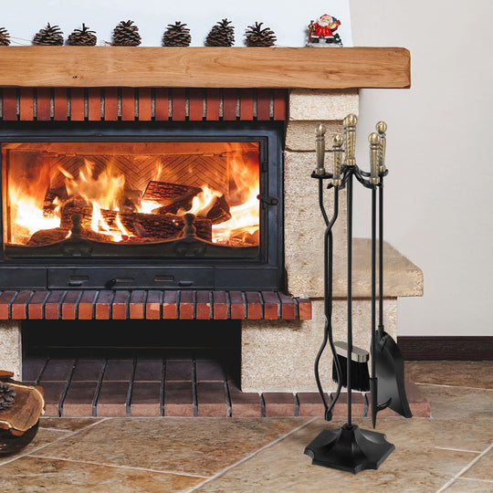 31 Inch 5 Pieces Hearth Fireplace Fire Tools Set