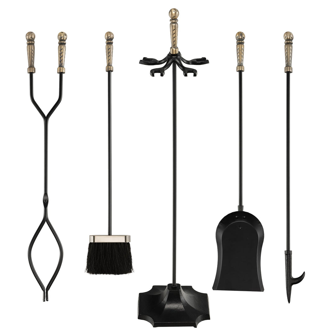 31 Inch 5 Pieces Hearth Fireplace Fire Tools Set