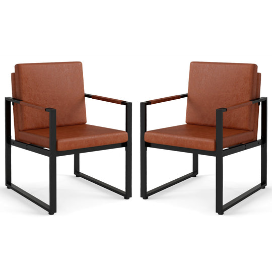 5 Pieces Living Room Set with 2 Accent Chairs and 2 Coffee Tables