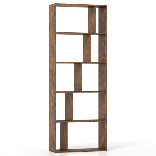 5-Tier Bookshelf with Open Back and Anti-Tipping Kit
