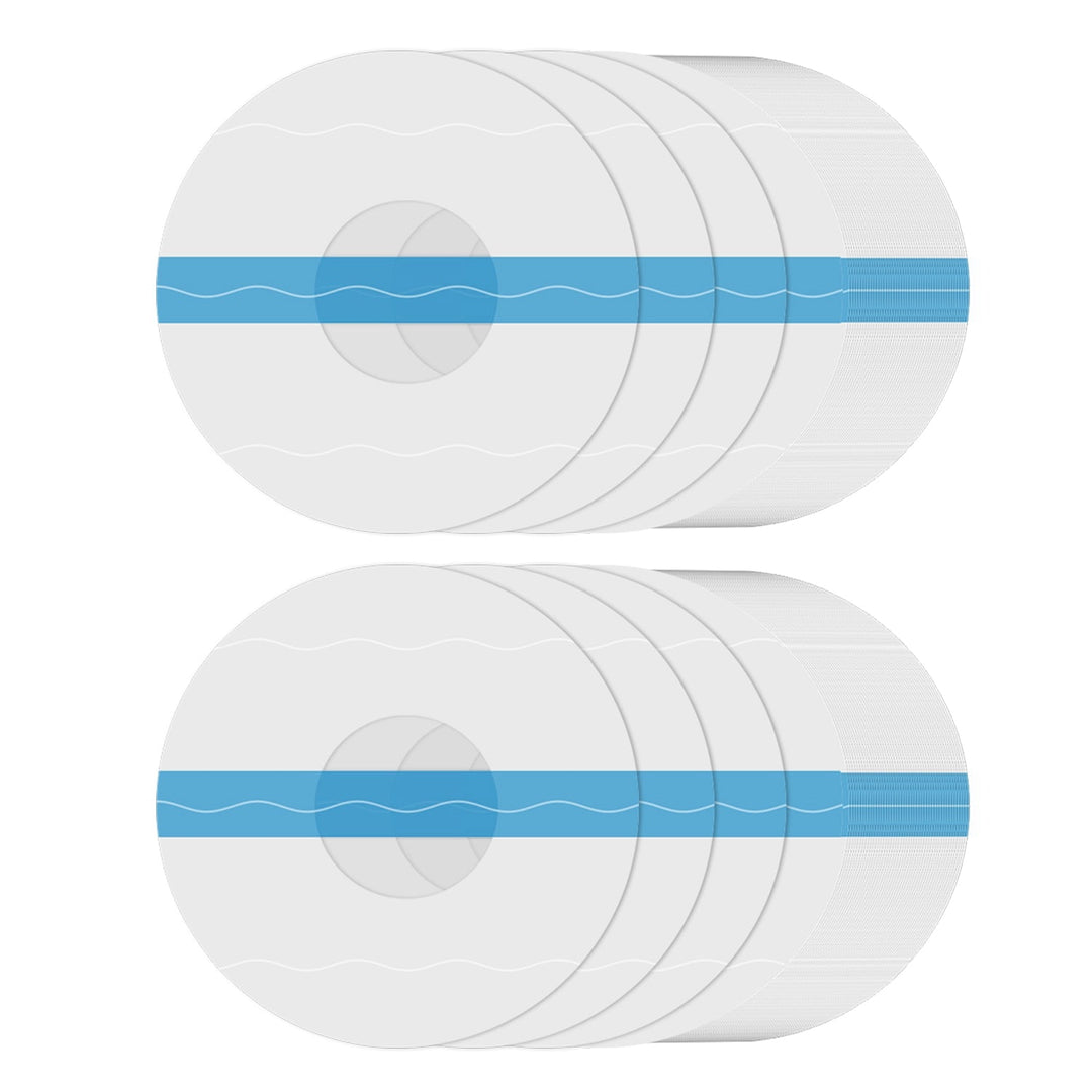 100Pcs Sensor Covers for Libre Waterproof Sweatproof Strong Stick Transparent Invisible Adhesive Patches No Glue Hole On The Center Long Lasting Tape