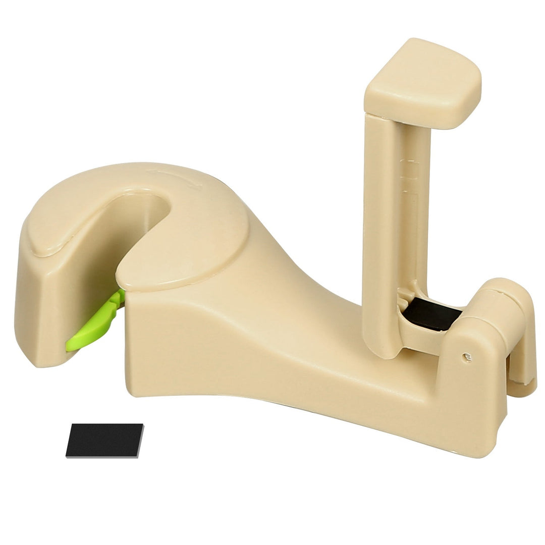 Car Hook Car Seat Back Hook Car Headrest Hook Hanger with Phone Mount Holder Lock Phone Bracket