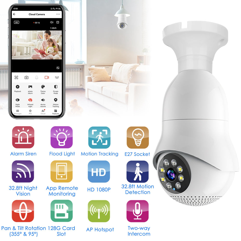 GBruno WiFi Bulb Camera