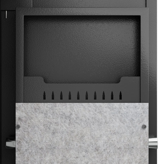 57In Biometric Gun Safe for Rifles and Pistols, Tall Metal Rifle Safe with Fingerprint Keypad and Key Access, Removable 