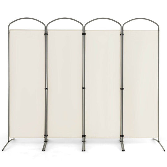 6.2Ft Folding 4-Panel Room Divider for Home Office Living Room