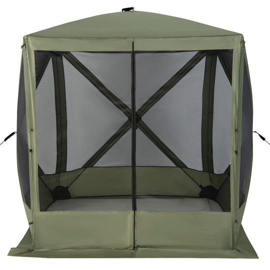 6.7 x 6.7 Feet Pop Up Gazebo with Netting and Carry Bag