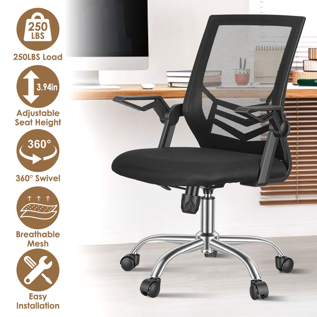 Mesh Ergonomic Office Chair with 135° Reclining Task Chair with 3.94in Adjustable Height Virgin Sponge Seat Cushion