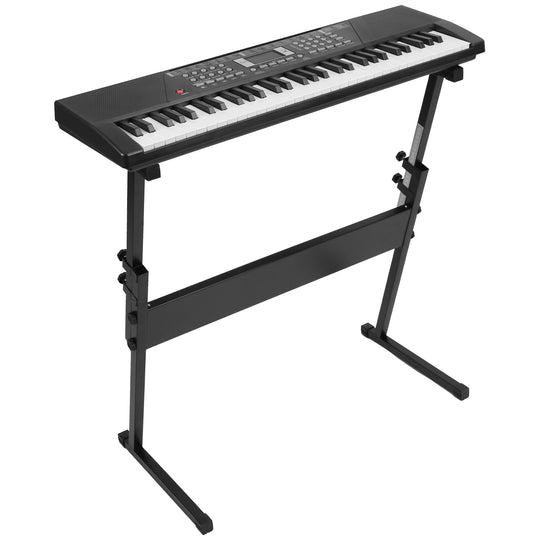 61 Keys Digital Music Keyboard Electric Piano Electronic Musical Instrument Kids Learning Keyboard with Microphone Stand for 3-12 Year Old Kids Girls
