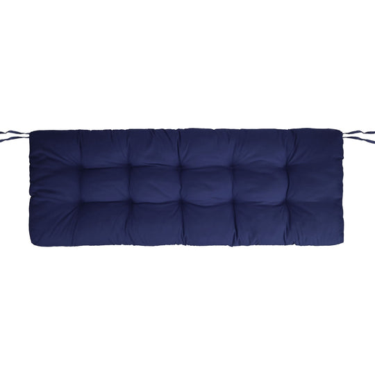 Bench Seat Cushion For Indoor Outdoor Furniture Non Slip Long Chair Cushion with Ties Strap  Swing Cushion 51.18x19.68IN For Garden Patio Balcony Entr